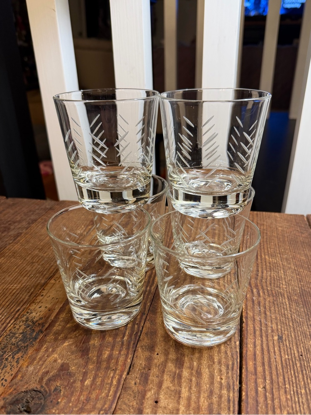(6) Vintage MCM Javit Rain old fashioned glasses